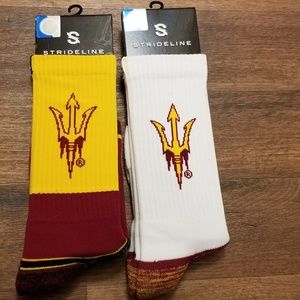 2 - ASU sun devil socks mens ( one size fits all )